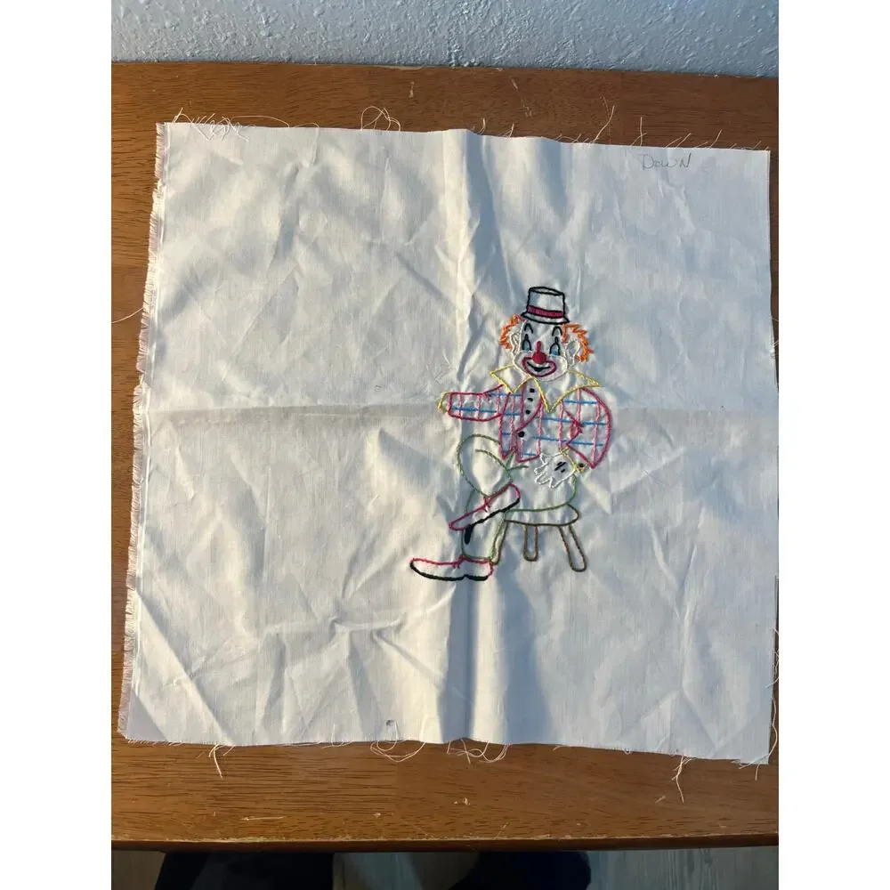 Handmade Embroidered Circus Clown and Clown Patterns 14